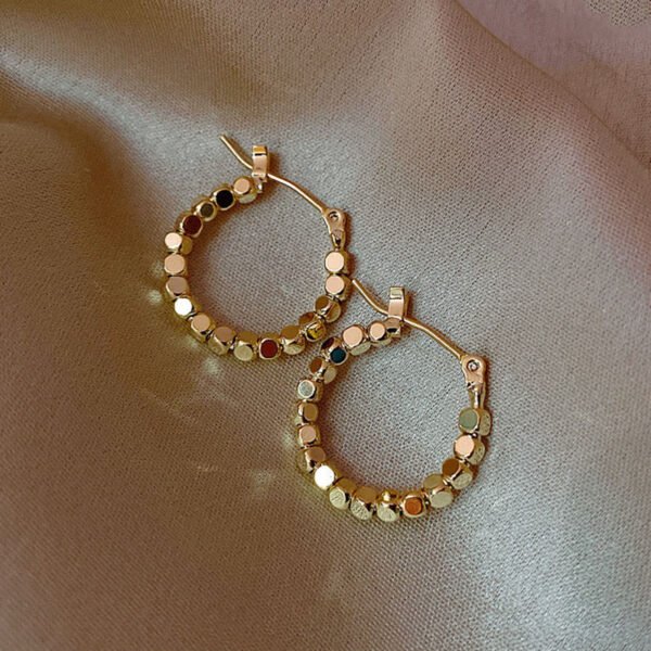 Gold/Silver Metal Hoop Earrings Collection - 图片 23