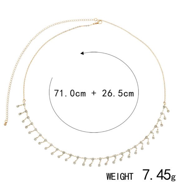 Zirconia Bikini Waist Chain – Elegant & Sparkling Swimwear Accessories - 图片 12