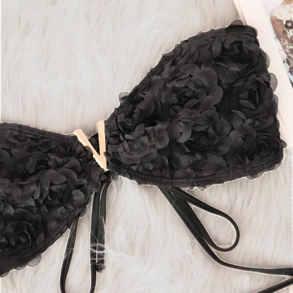 Floral Bandeau Bikini Set - 图片 3