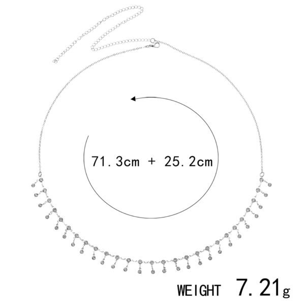 Zirconia Bikini Waist Chain – Elegant & Sparkling Swimwear Accessories - 图片 11