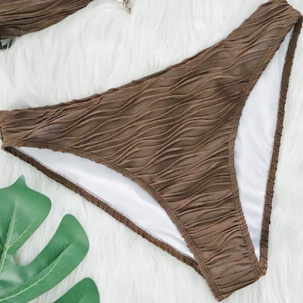 Brown Horseshoe 2 Pieces Bikini - 图片 5