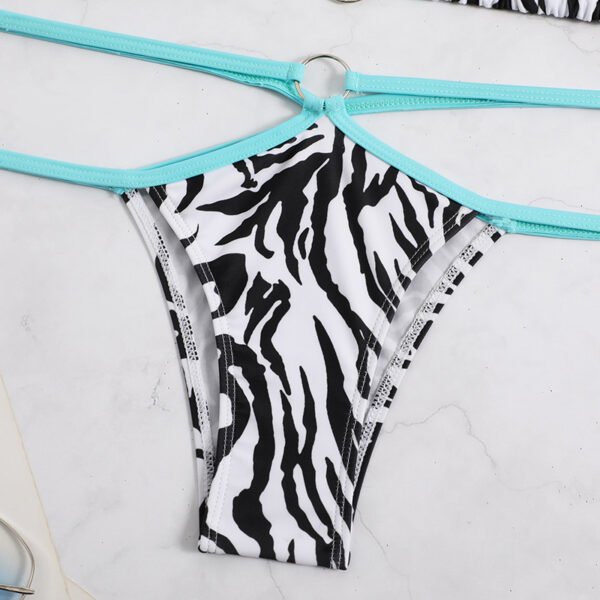 Zebra Print Bikini Set – Wild & Trendy Swimwear - 图片 4