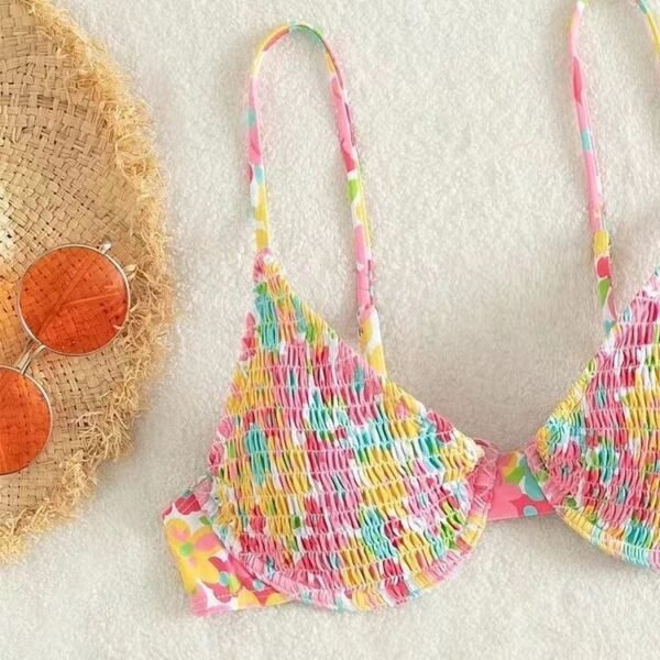 Floral Print 2-Piece Tie-Back Bikini - 图片 4