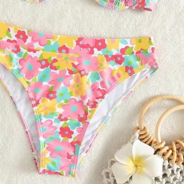 Floral Print 2-Piece Tie-Back Bikini - 图片 5