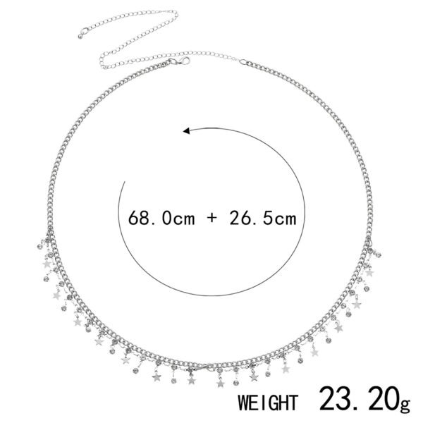 Zirconia Bikini Waist Chain – Elegant & Sparkling Swimwear Accessories - 图片 10