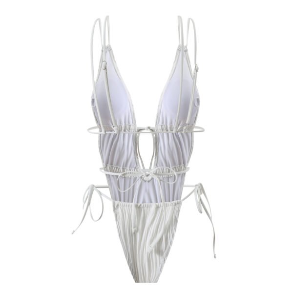 One-Piece Tie-Back Bikini – Trendy & Comfortable Beachwear - 图片 7